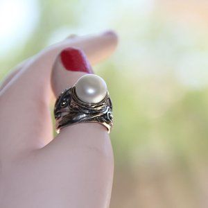 Zuman Sterling Silver Pearl Ring